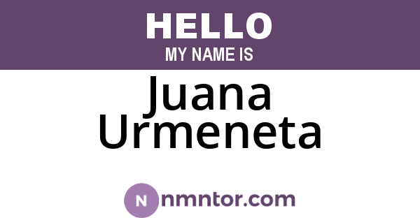Juana Urmeneta