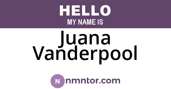 Juana Vanderpool