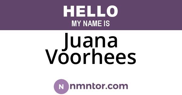 Juana Voorhees