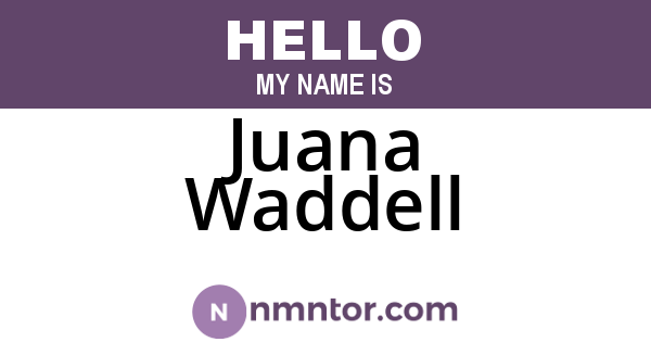 Juana Waddell