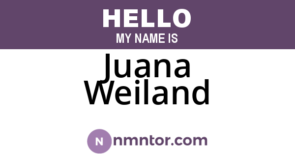 Juana Weiland
