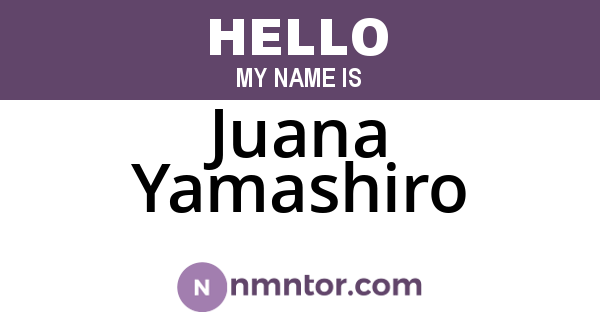 Juana Yamashiro