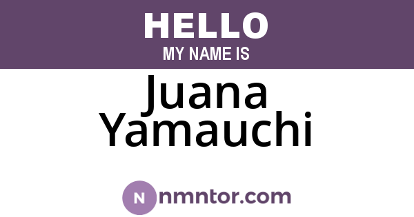 Juana Yamauchi