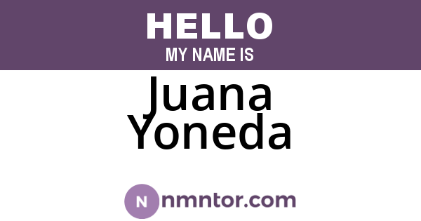 Juana Yoneda