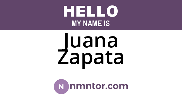 Juana Zapata
