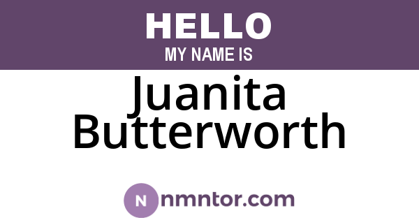 Juanita Butterworth