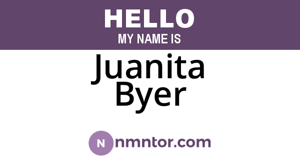Juanita Byer