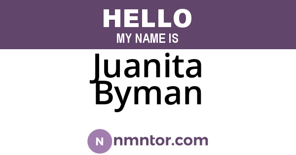 Juanita Byman