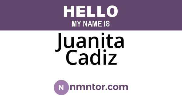 Juanita Cadiz