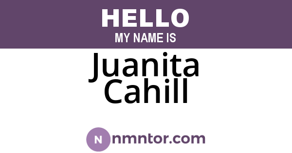 Juanita Cahill