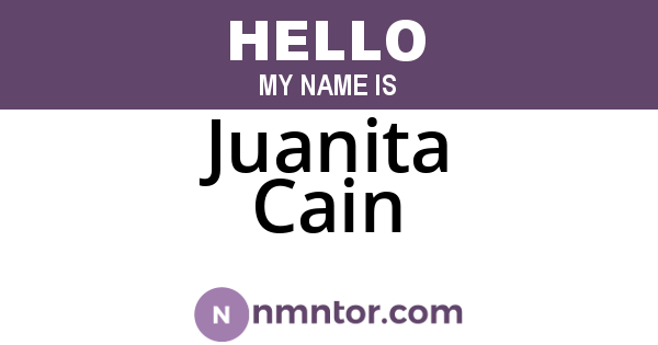 Juanita Cain