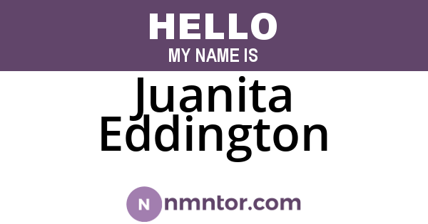 Juanita Eddington