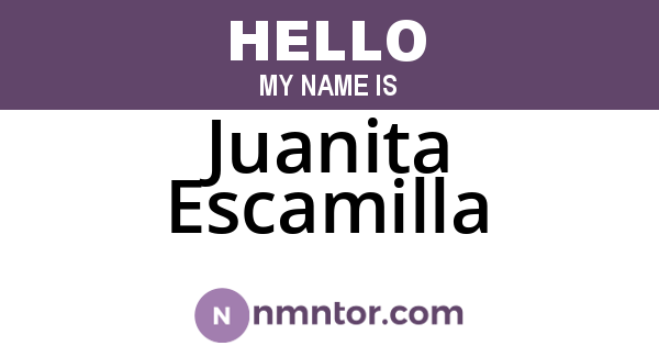 Juanita Escamilla