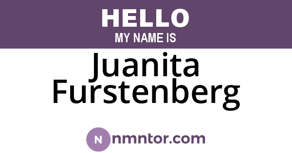 Juanita Furstenberg