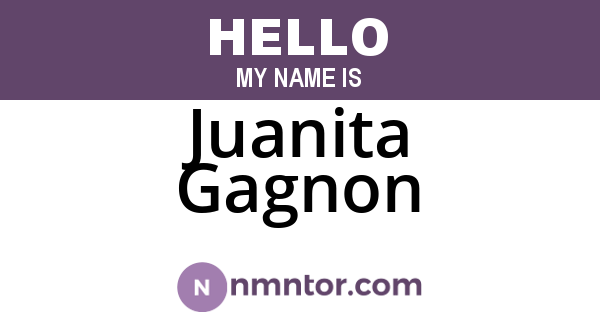 Juanita Gagnon