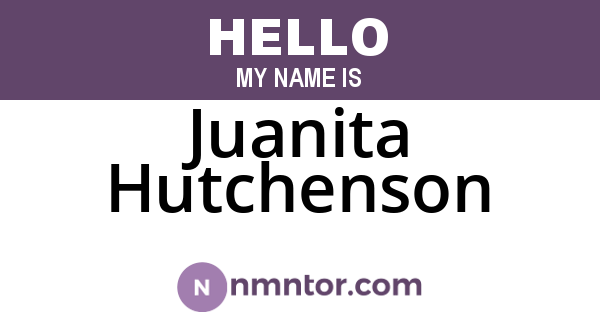 Juanita Hutchenson