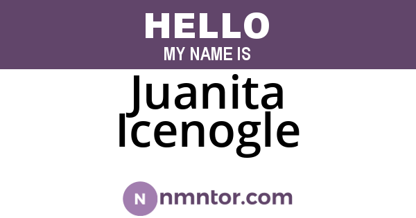 Juanita Icenogle