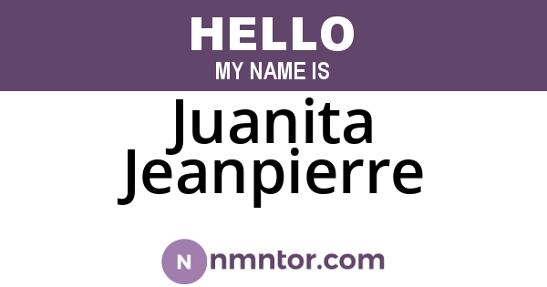 Juanita Jeanpierre