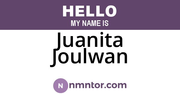 Juanita Joulwan