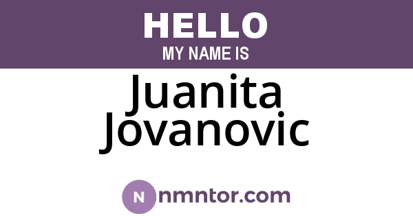 Juanita Jovanovic