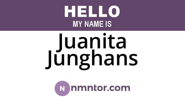 Juanita Junghans