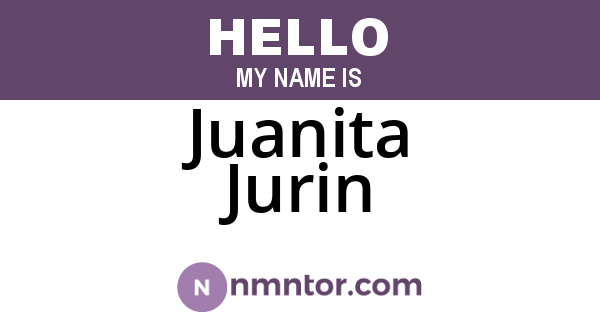 Juanita Jurin