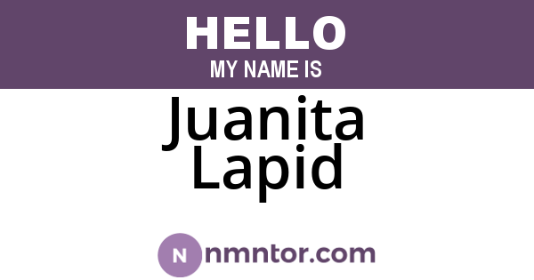 Juanita Lapid