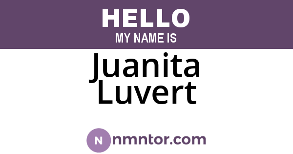 Juanita Luvert