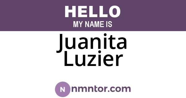 Juanita Luzier