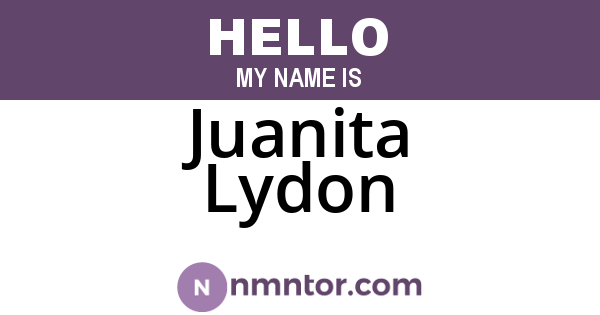 Juanita Lydon