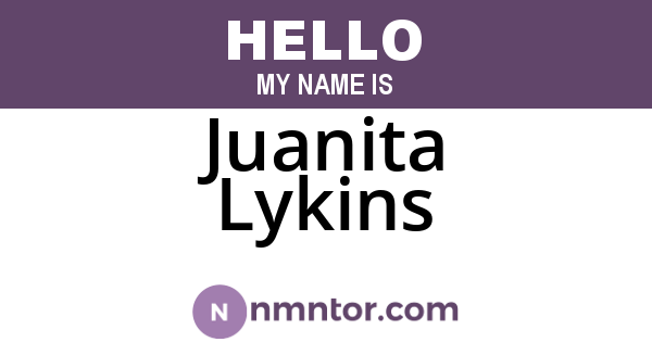 Juanita Lykins