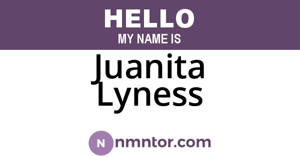 Juanita Lyness