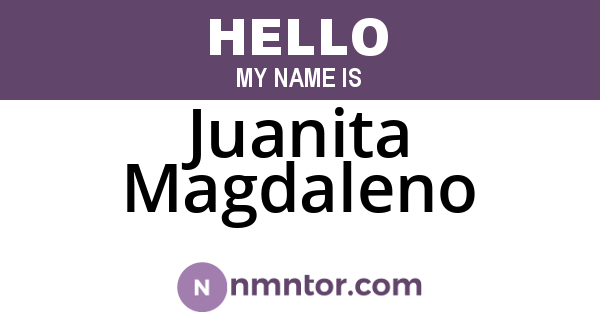 Juanita Magdaleno