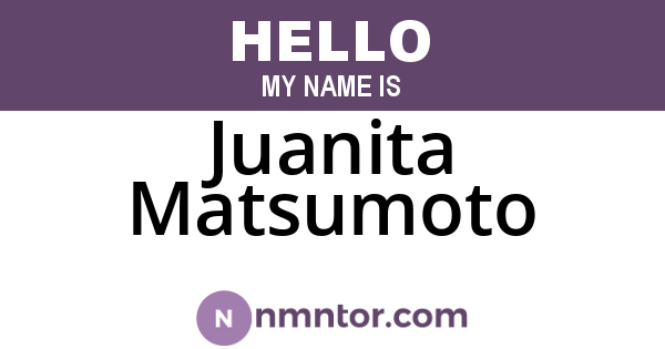 Juanita Matsumoto
