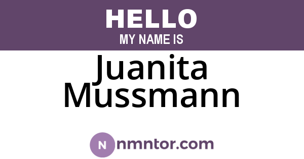 Juanita Mussmann