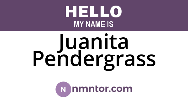 Juanita Pendergrass