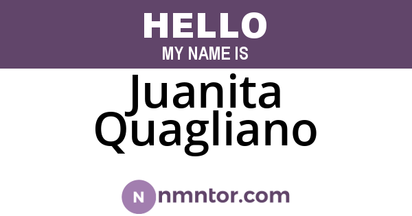 Juanita Quagliano