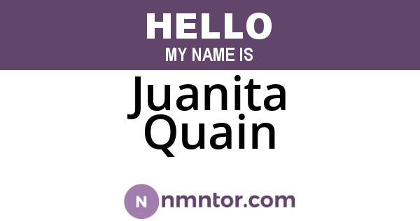 Juanita Quain