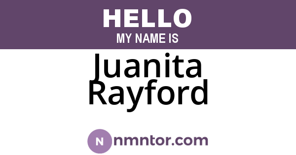 Juanita Rayford