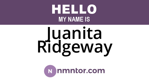 Juanita Ridgeway