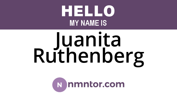 Juanita Ruthenberg