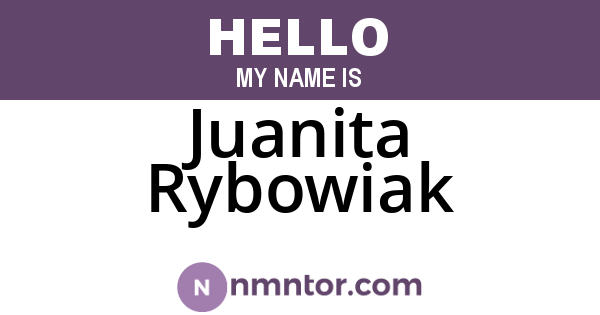 Juanita Rybowiak