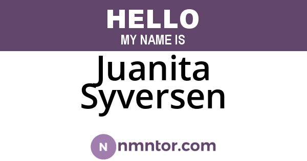 Juanita Syversen