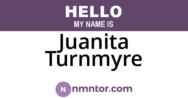 Juanita Turnmyre