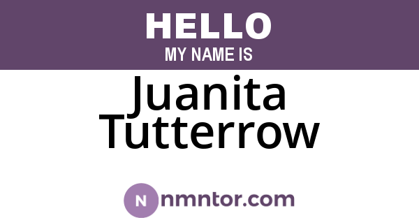 Juanita Tutterrow