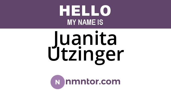 Juanita Utzinger