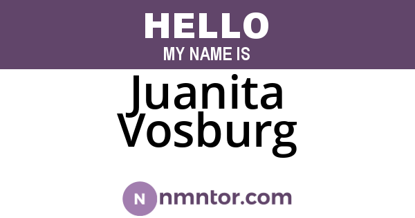 Juanita Vosburg