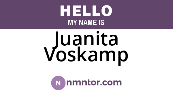 Juanita Voskamp