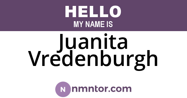 Juanita Vredenburgh