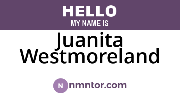 Juanita Westmoreland